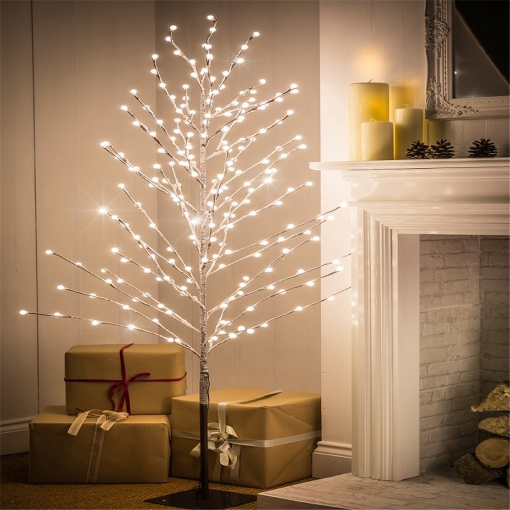 Noma Flocked Berry Tree 1.8m Warm White 220 led | Waterperry